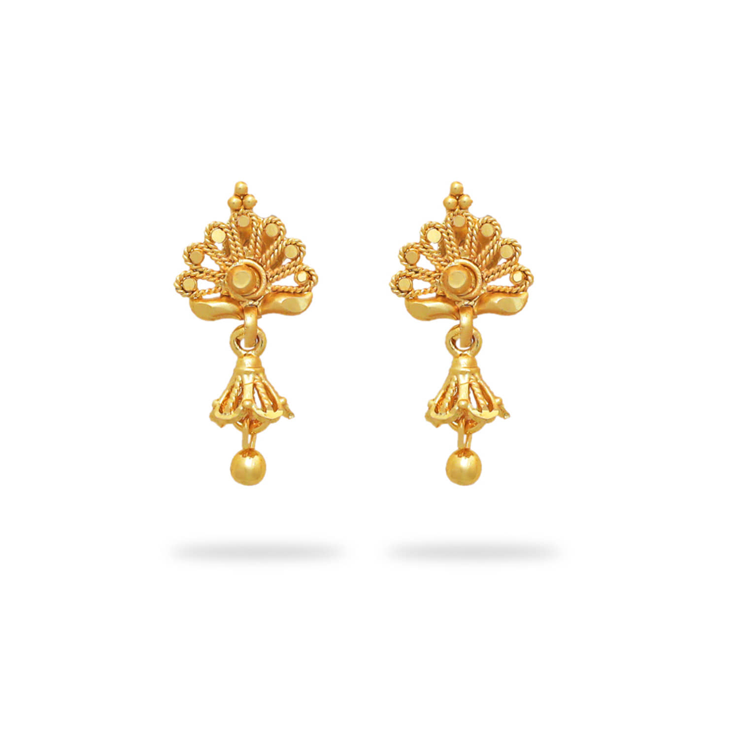 LUV FASHION Golden Chandbalis Earrings ( Pack of 1 ) - Earrings | Buy online on ZillyBuy
