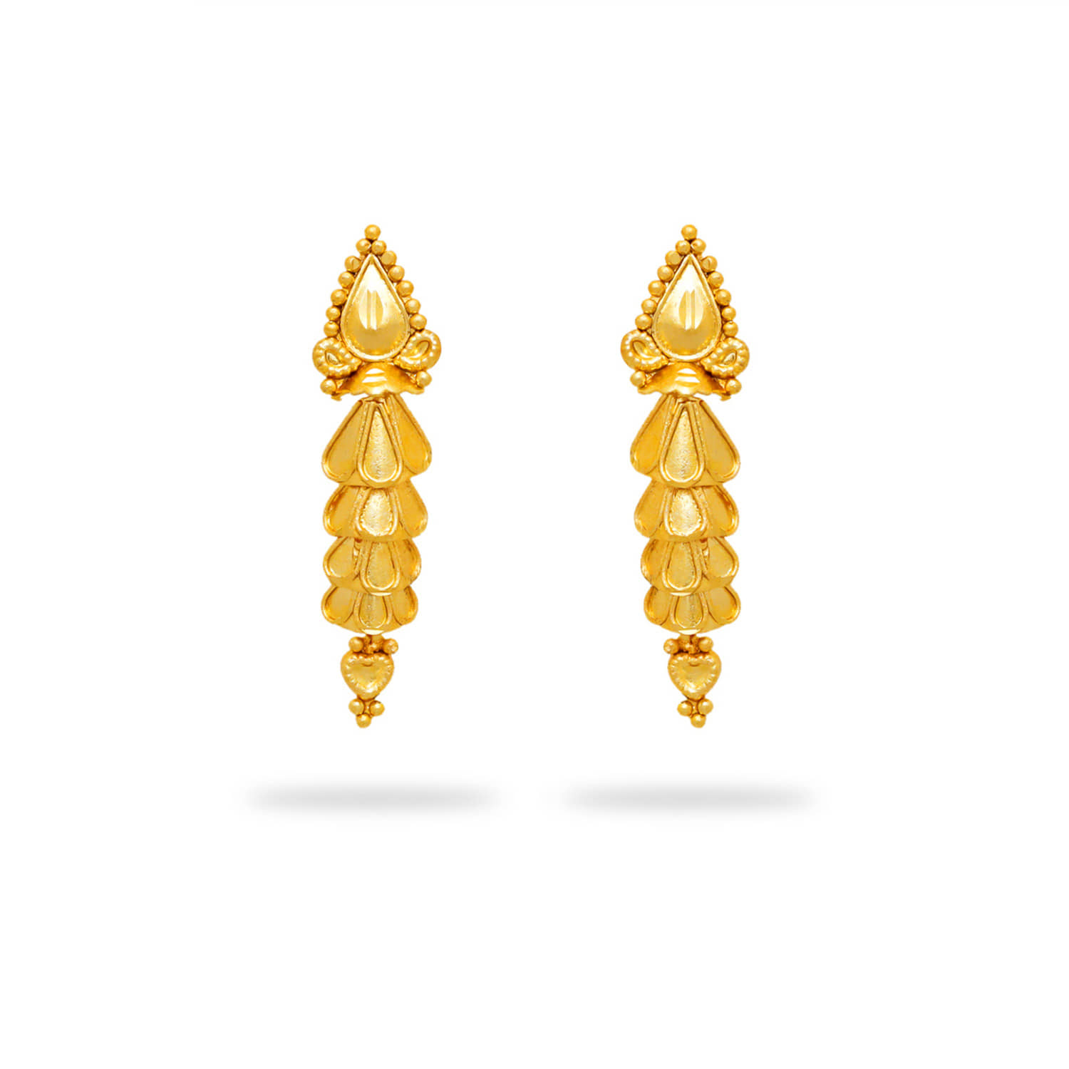 LUV FASHION Golden Chandbalis Earrings ( Pack of 1 ) - Earrings | Buy online on ZillyBuy