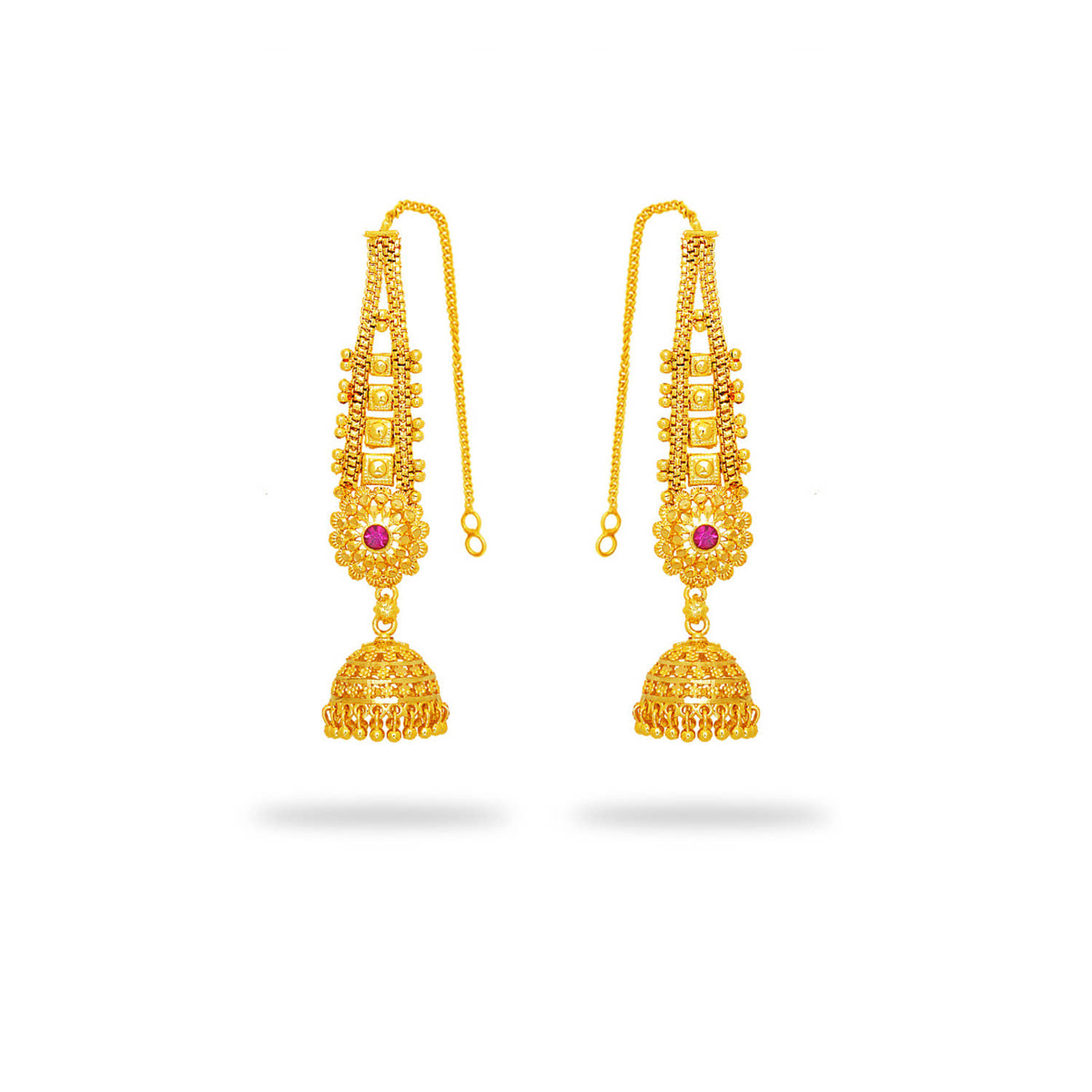 LUV FASHION Golden Drop Earrings ( Pack of 1 ) - Earrings | Buy online on ZillyBuy