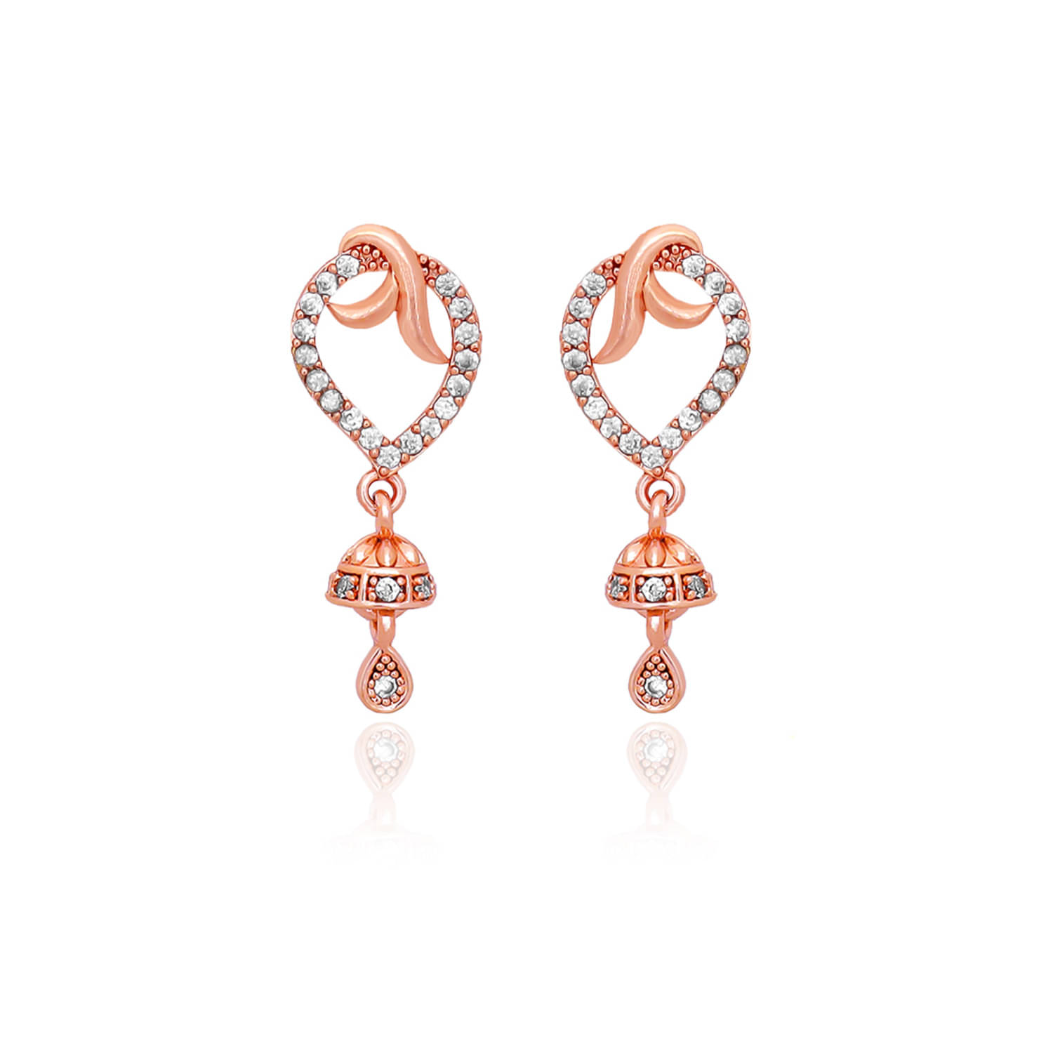    			LUV FASHION Golden Hoops Earrings ( Pack of 1 )