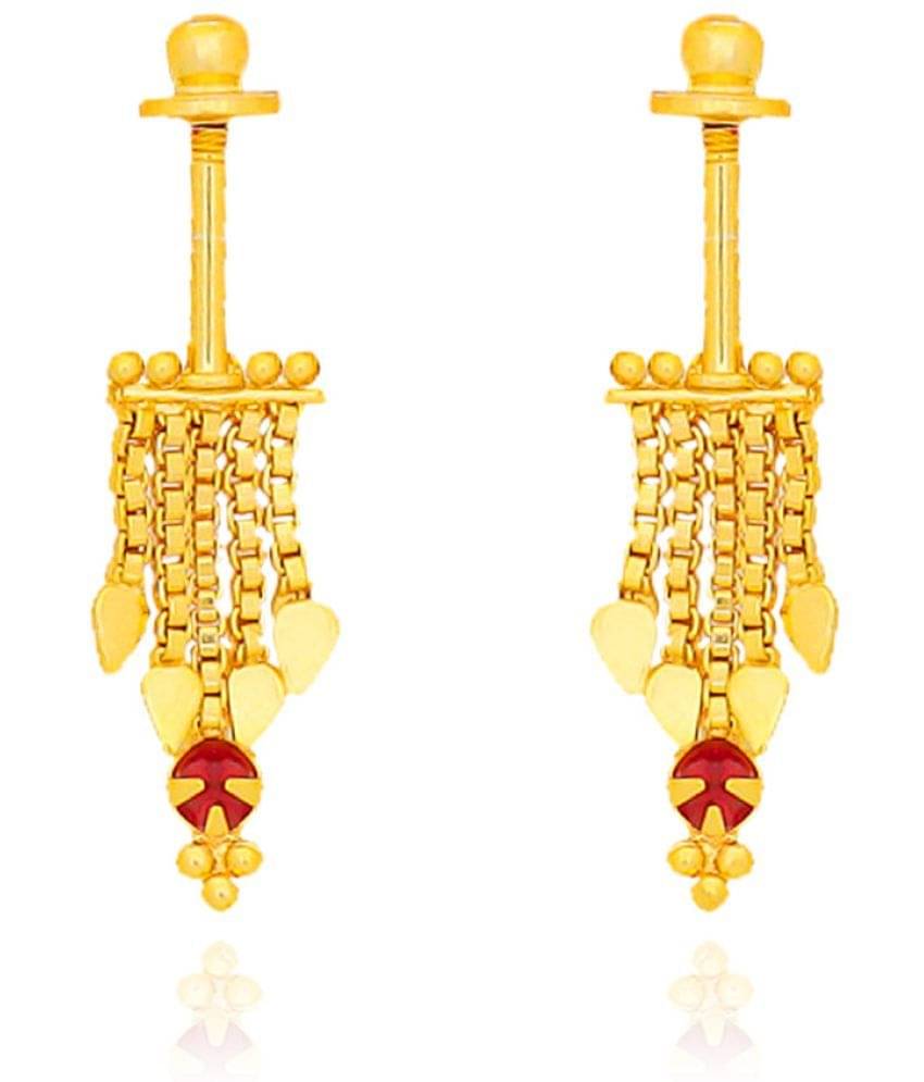     			LUV FASHION Pink Jhumki Earrings ( Pack of 1 )