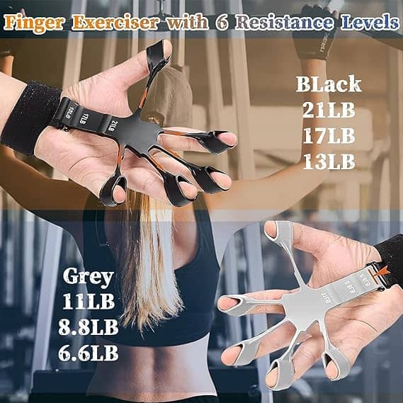 New Grip Strength Trainer, Finger Strengthener, Finger Exerciser & Hand Strengthener, Hand Grips for Strength Training, Hand Strengthening Equipment for Therapy, (Pack of 2) - Sports and Fitness Equipment | Buy online on ZillyBuy
