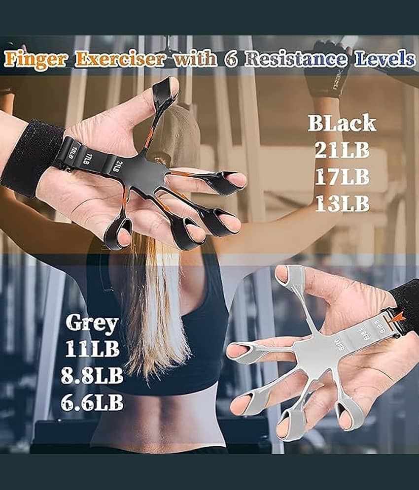 New Grip Strength Trainer, Finger Strengthener, Finger Exerciser & Hand Strengthener, Hand Grips for Strength Training, Hand Strengthening Equipment for Therapy, (Pack of 2) - Sports and Fitness Equipment | Buy online on ZillyBuy