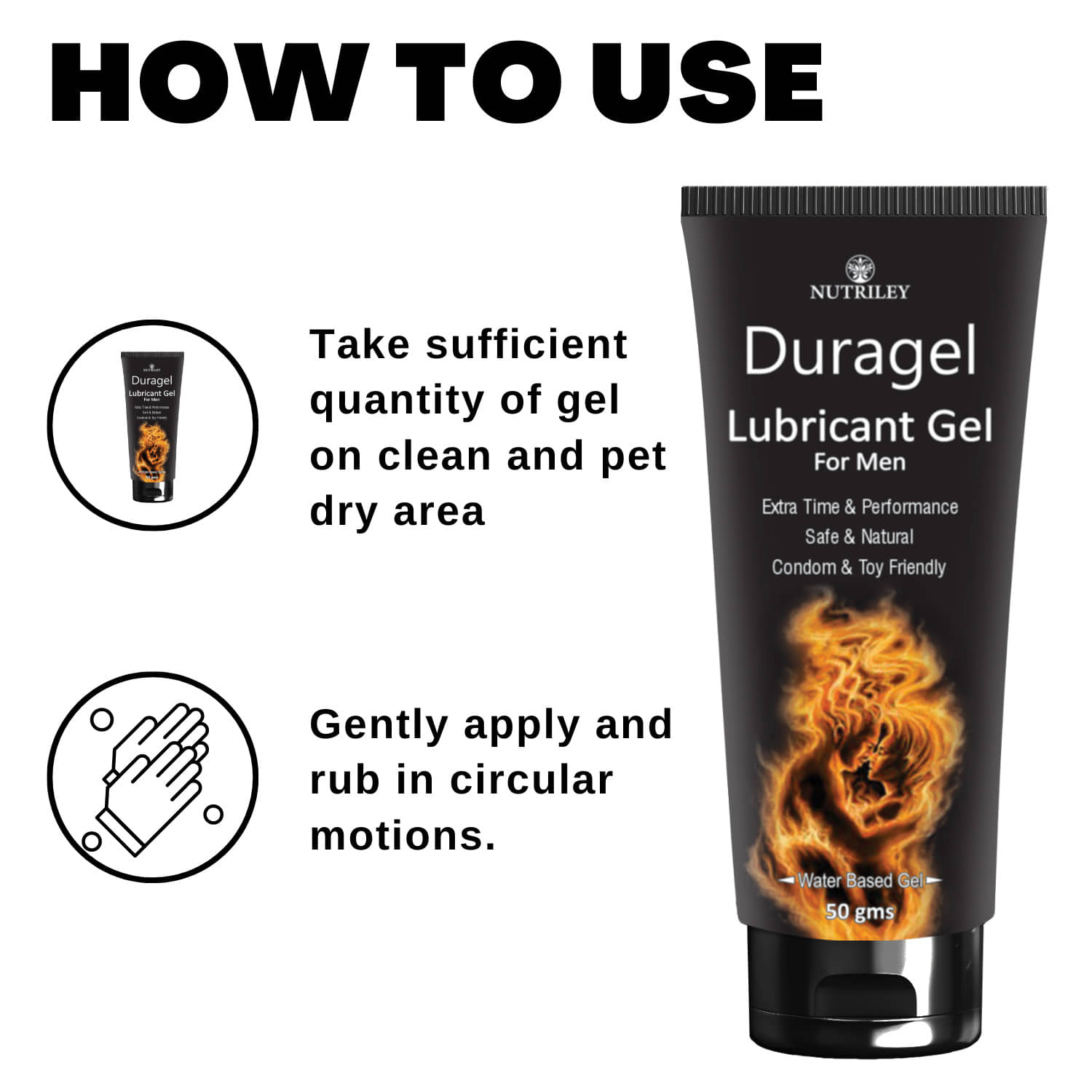 Buy Nutriley Duragel Lubricant Gel for men for smooth & easy sex & used as lubricant  gel, sexual lubricant gel, sexual lubricant oil, sexy lubricating gel, sex  power gel, extra time lubricant