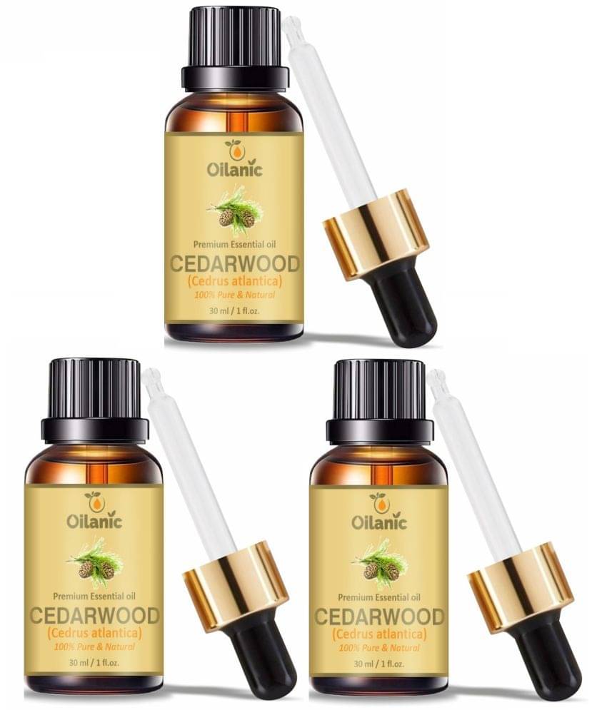     			Oilanic Cedarwood Heals Skin Conditions Essential Oil Aromatic 30 mL ( Pack of 3 )