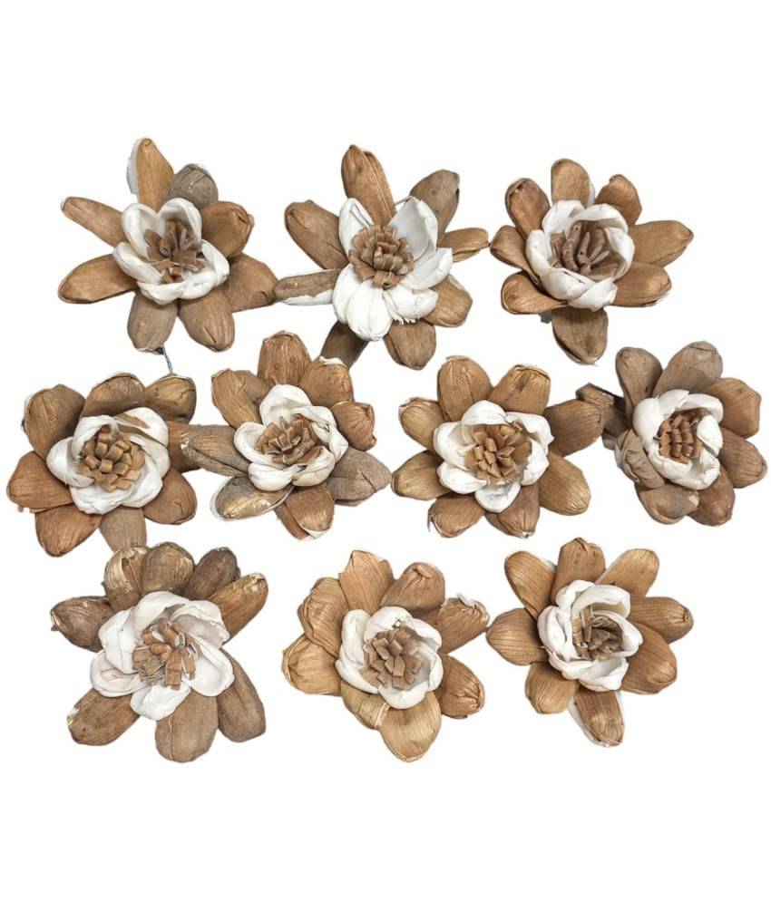     			PRANSUNITA Sola Wood Diffuser Aromatherapy Flowers (No Bark) - Artificial Handmade for Decoration, Flower Bouquets, Centerpieces, DIY Home Decor and Craft Supplies – 6 cm Dia – Pack of 10 pcs