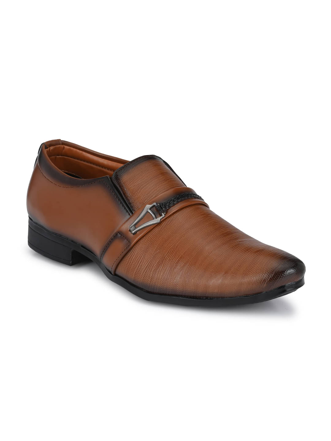 RL Rocklin Men Tan Men's Slip On Formal Shoes RL Rocklin Men Tan Men's Slip On Formal Shoes