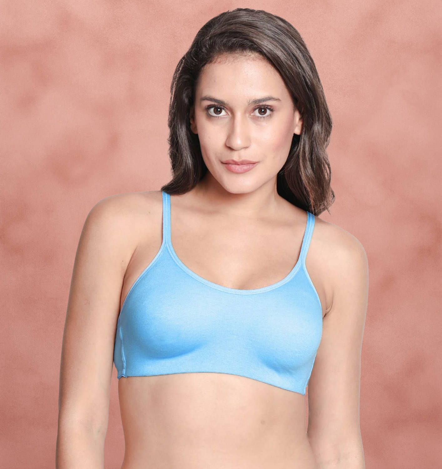     			Susie Cotton Blend Women's T-Shirt Bra ( Blue ) AI1008-SkyBlue
