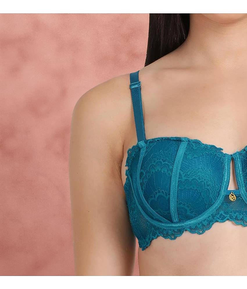 Susie Nylon Women's Balconette Bra ( Blue ) S28034-PrincessBlue