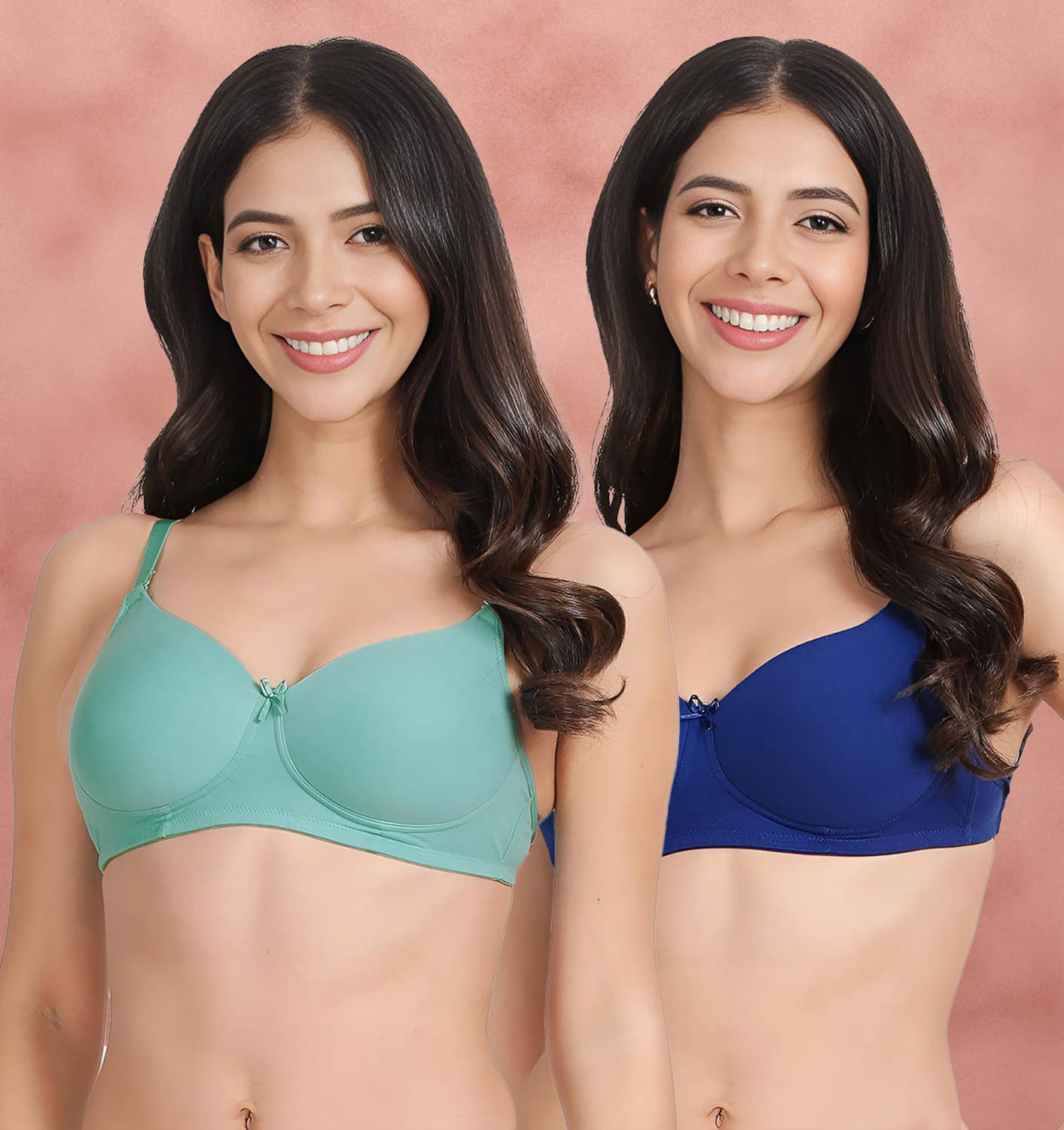 Susie Pack of 2 Cotton Women's Everyday Bra ( Multicolor ) susi-c2b-1433     			Susie Pack of 2 Cotton Women's Everyday Bra ( Multicolor ) susi-c2b-1433