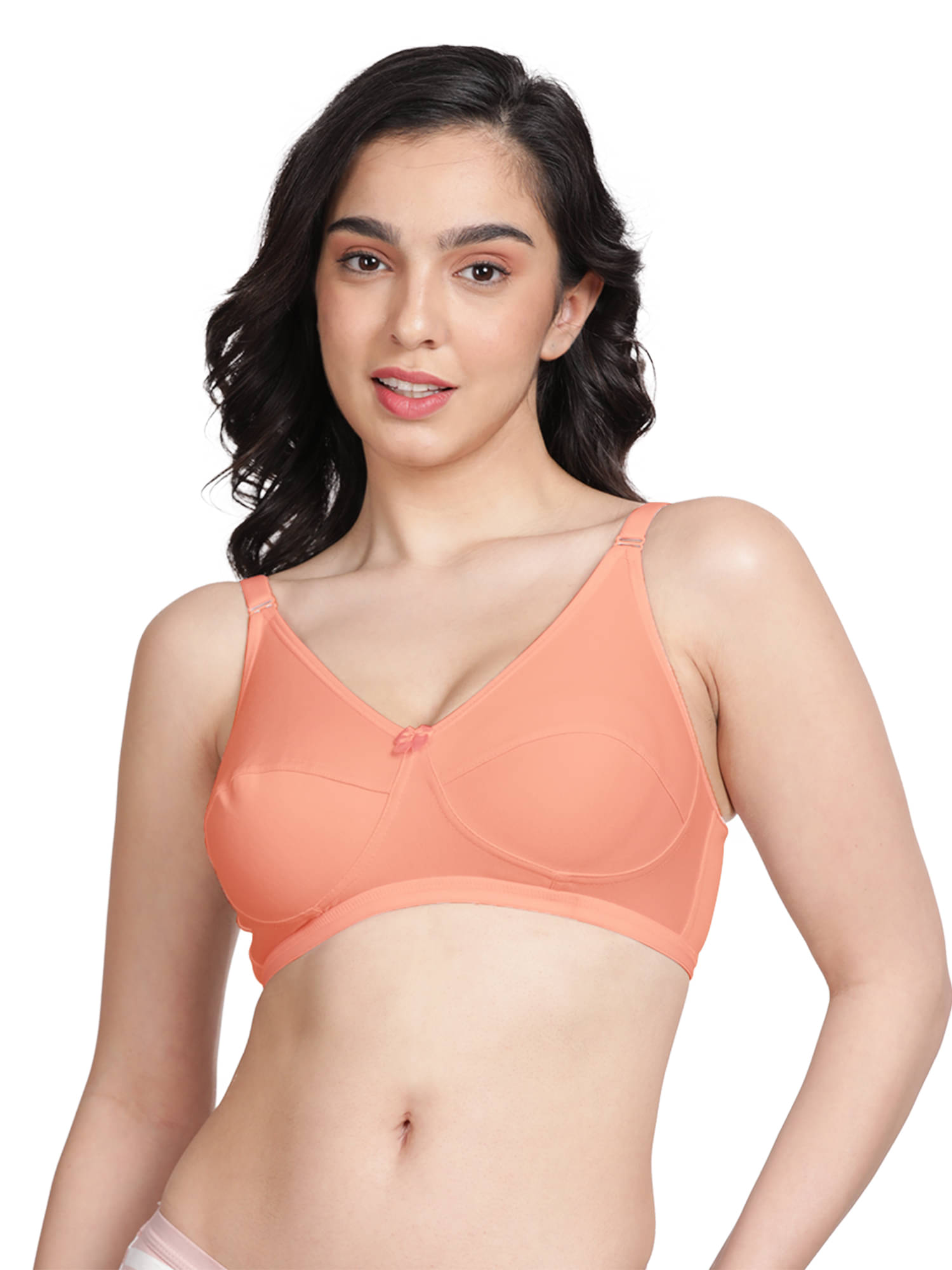 Susie Cotton Blend Women's T-Shirt Bra ( Orange ) AI1002-PeachParfait Susie Cotton Blend Women's T-Shirt Bra ( Orange ) AI1002-PeachParfait