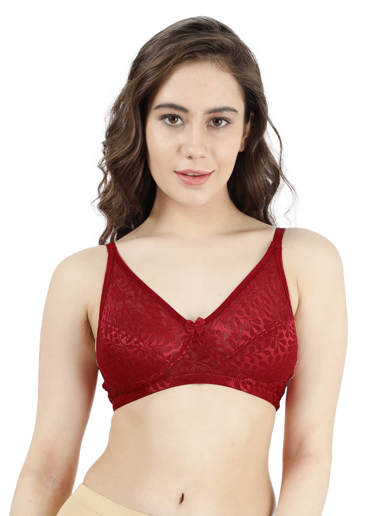     			Susie Cotton Blend Women's Everyday Bra ( Red ) AI1012-RedDahlia