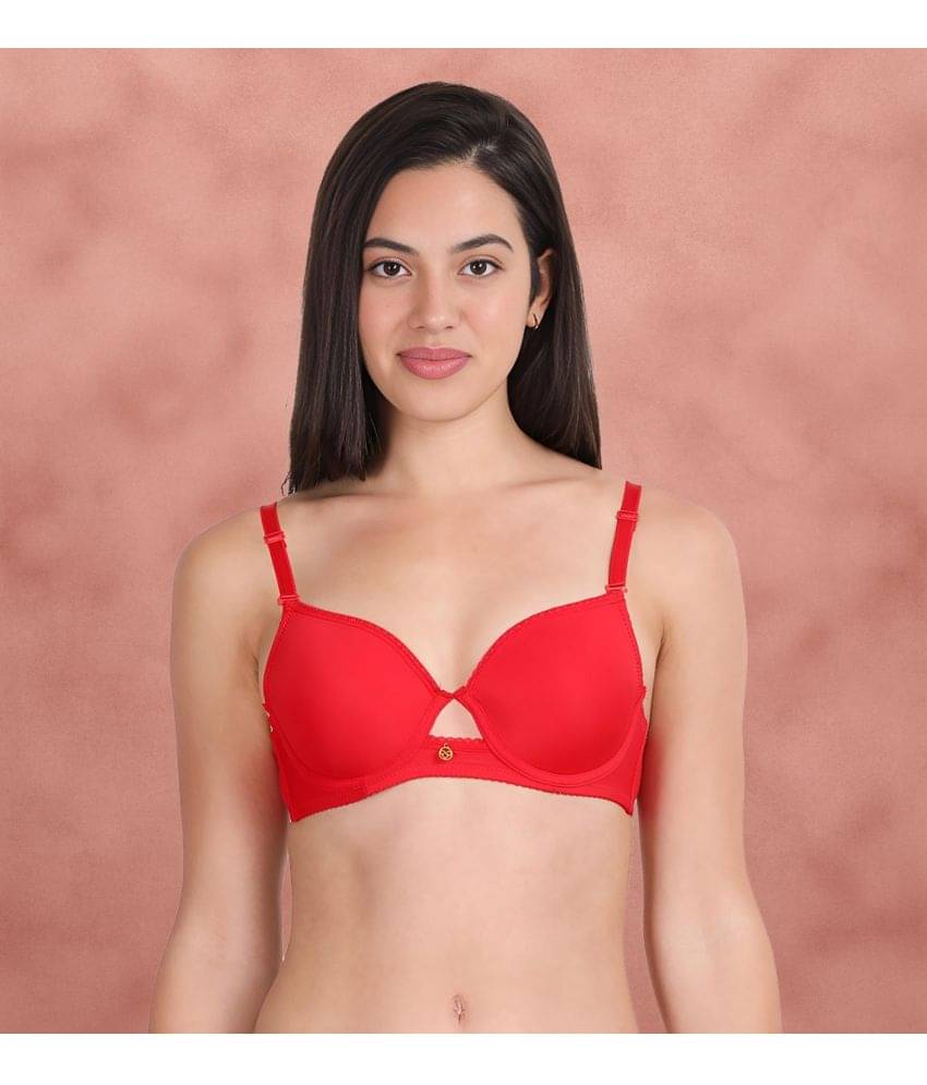 Susie Nylon Women's Everyday Bra ( Red ) S2009-FieryRed Susie Nylon Women's Everyday Bra ( Red ) S2009-FieryRed