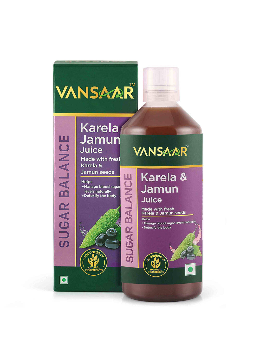 Vansaar Karela & Jamun Juice-1L| Suitable for diabetes & prediabetes care Vansaar Karela & Jamun Juice-1L| Suitable for diabetes & prediabetes care