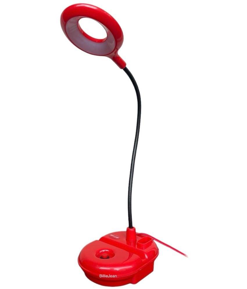    			BillieJean Red Study Table Lamp ( Pack of 1 )
