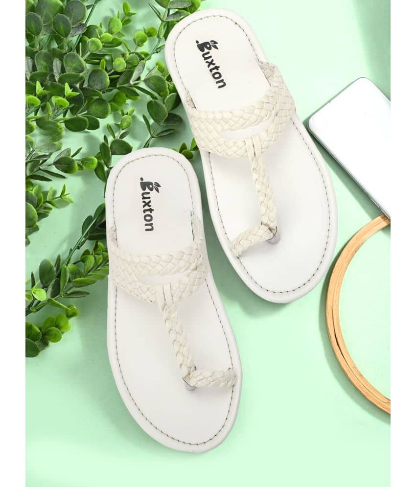 Buxton White Men's Mojaris - Ethnic Shoes | Buy online on ZillyBuy