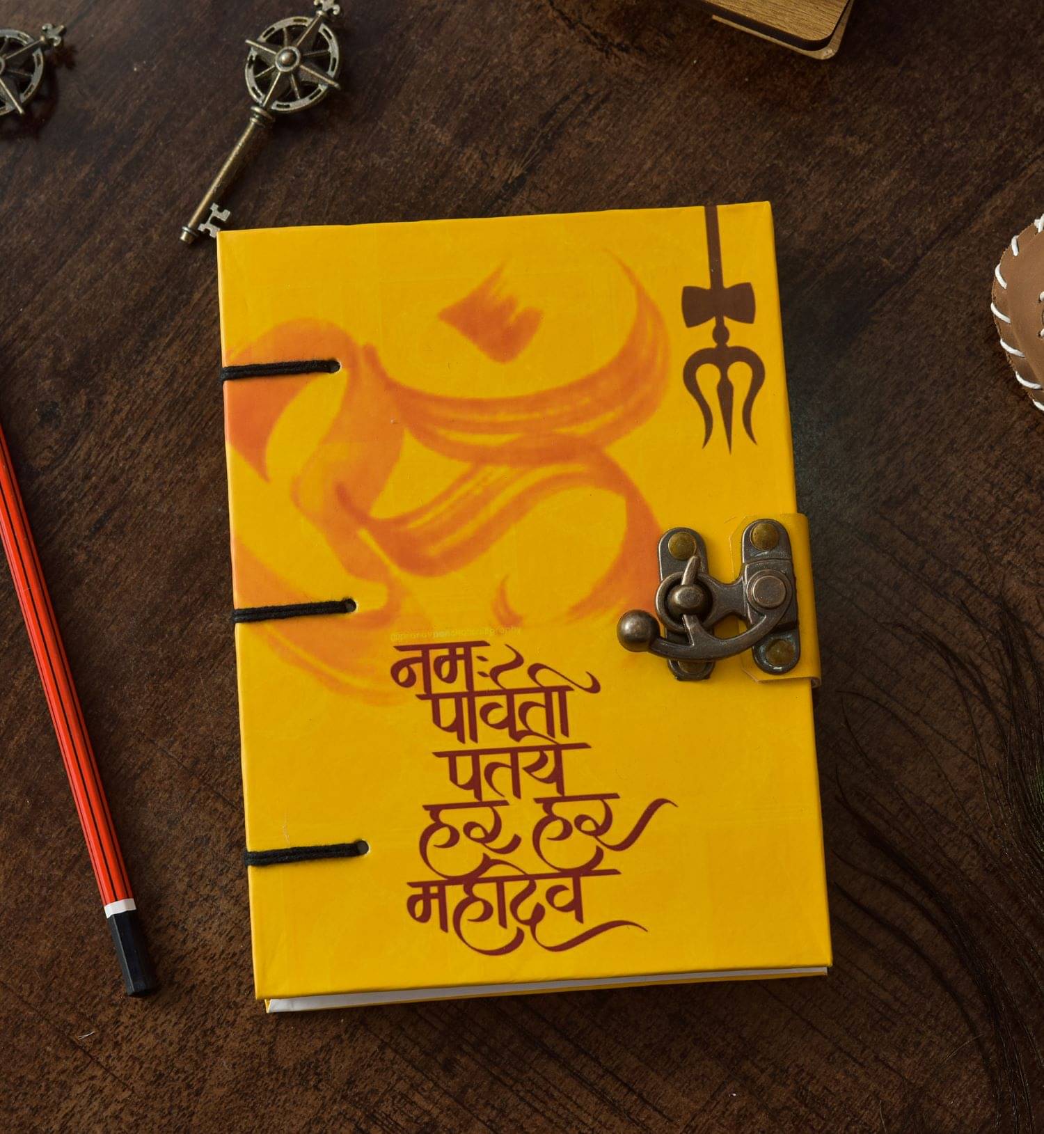     			CRAFT CLUB Shiva Mantra  print in special binding notebook Regular Journal Unruled Pages