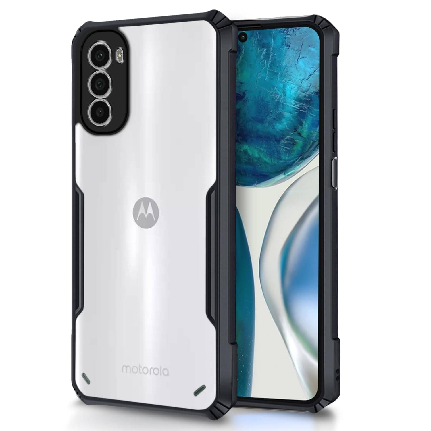     			Case Vault Covers Shock Proof Case Compatible For Polycarbonate Motorola Moto G82 5G ( Pack of 1 )