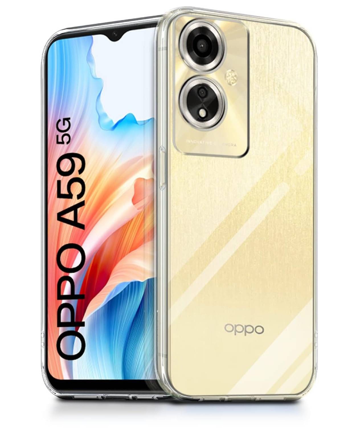     			Case Vault Covers Silicon Soft cases Compatible For Silicon Oppo A59 5G ( Pack of 1 )