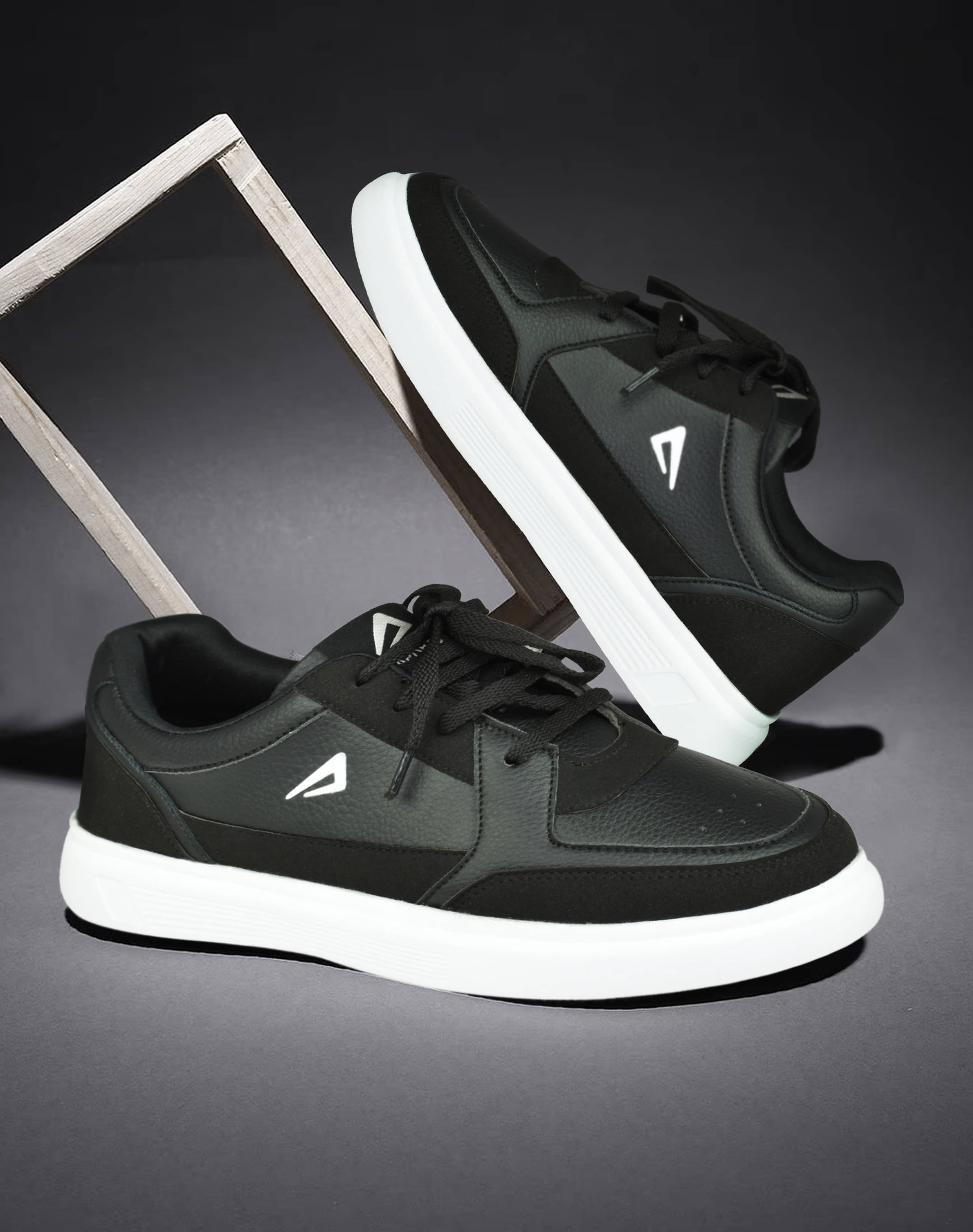     			Impakto Black Women's Sneakers