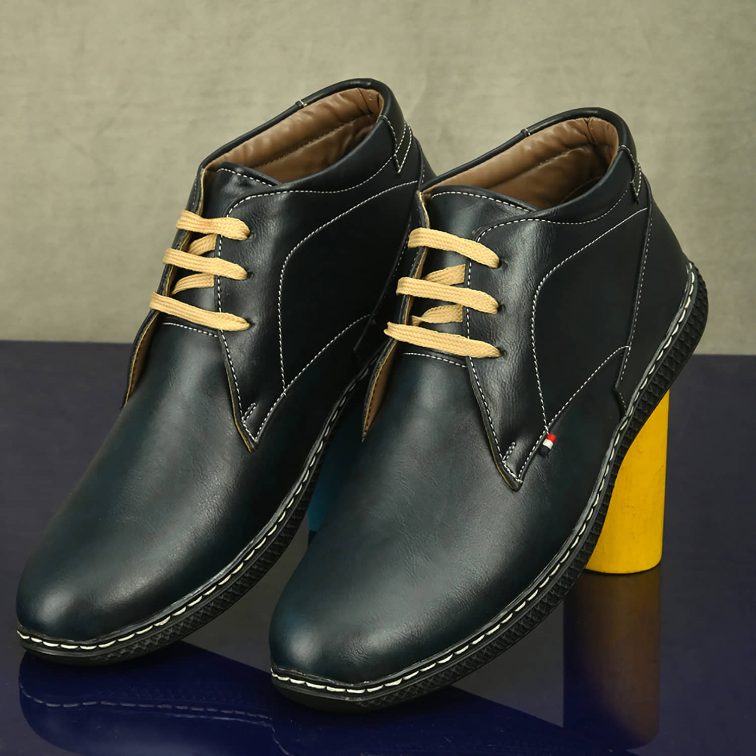 John Karsun Blue Men's Formal Boots