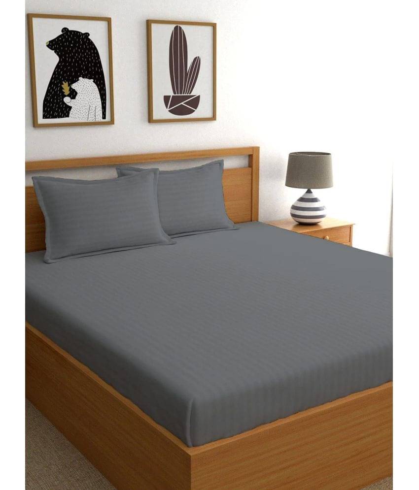 Neekshaa Satin 1 Double Bedsheet with 2 Pillow Covers ( Grey ) Neekshaa Satin 1 Double Bedsheet with 2 Pillow Covers ( Grey )
