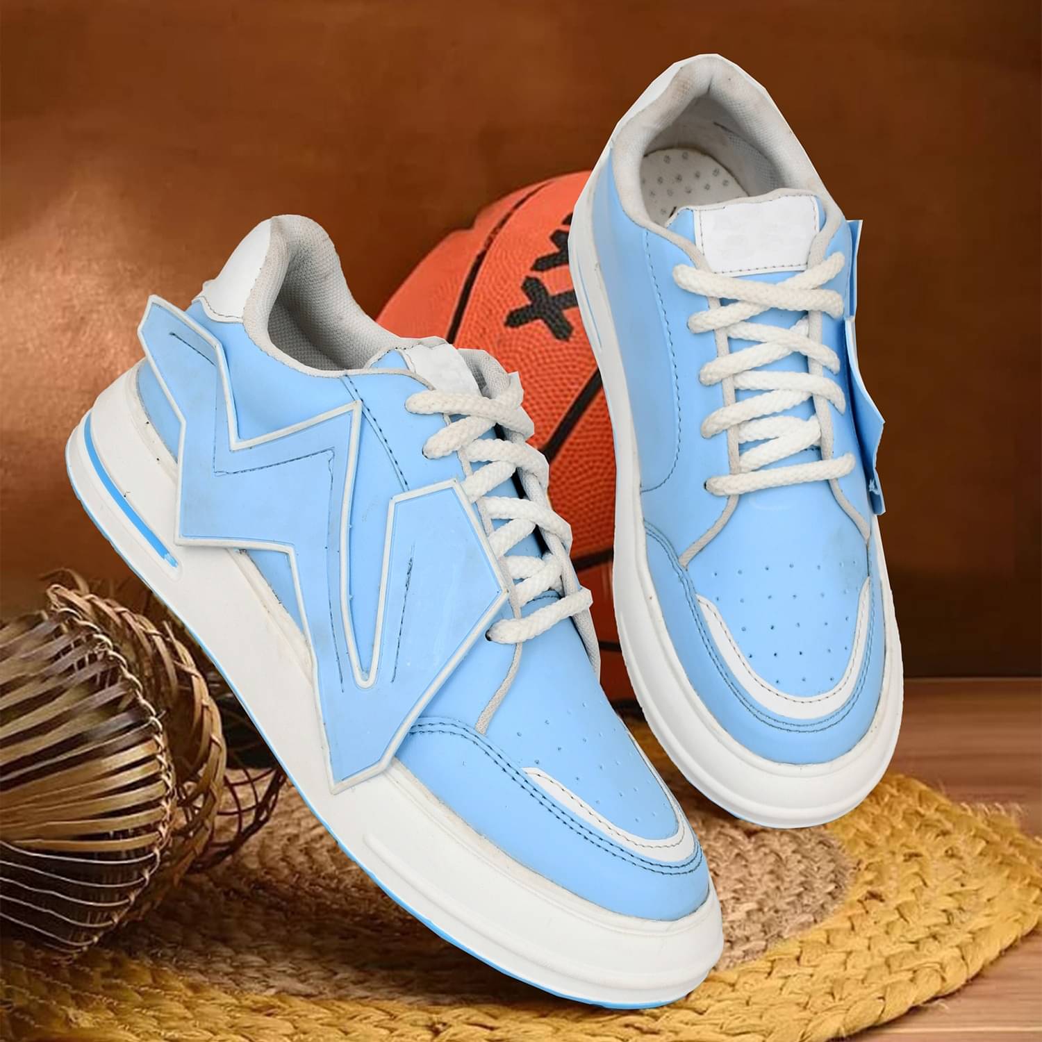 VATELIO Comfortable, Trendy & Running Light Blue Men's Lifestyle Shoes VATELIO Comfortable, Trendy & Running Light Blue Men's Lifestyle Shoes