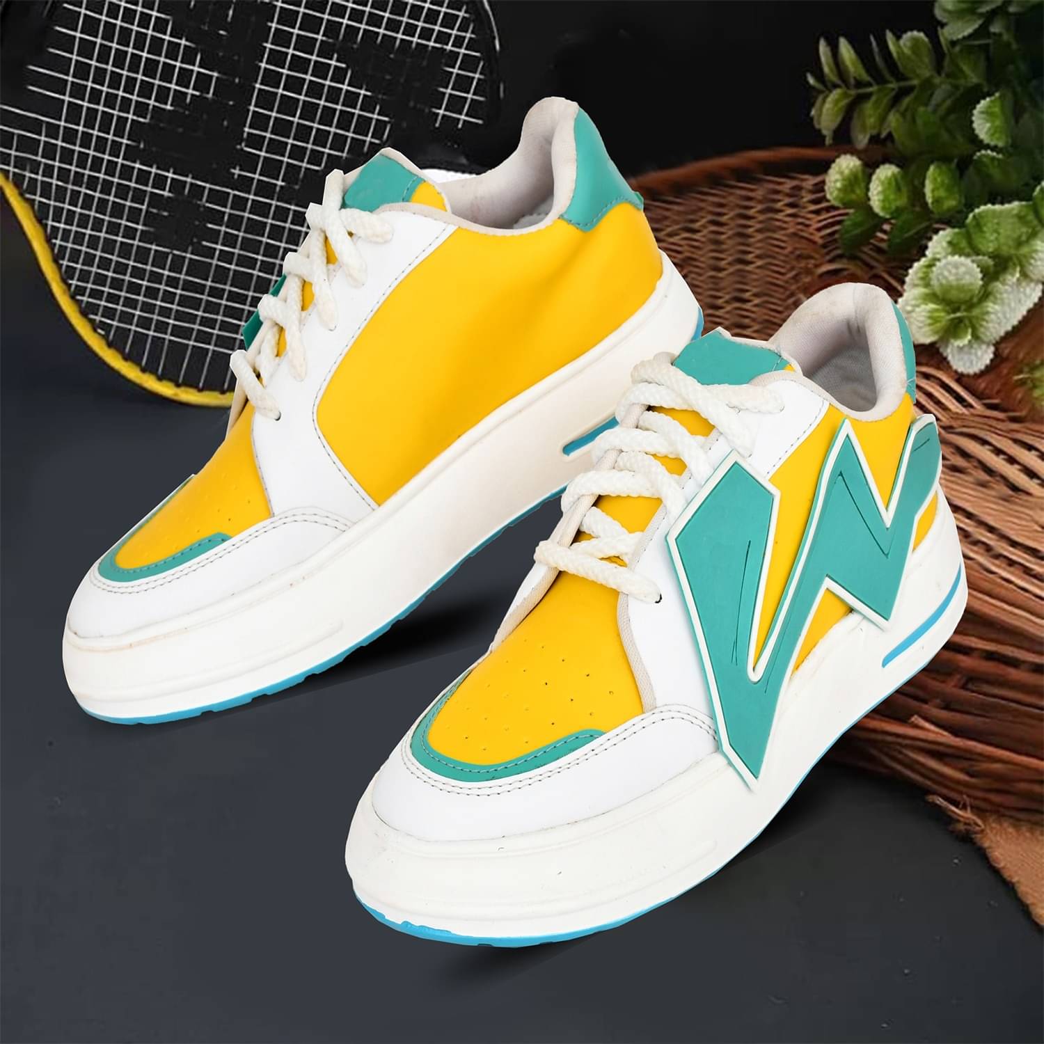 VATELIO Lightweight,Trendy & Running Yellow Men's Lifestyle Shoes VATELIO Lightweight,Trendy & Running Yellow Men's Lifestyle Shoes