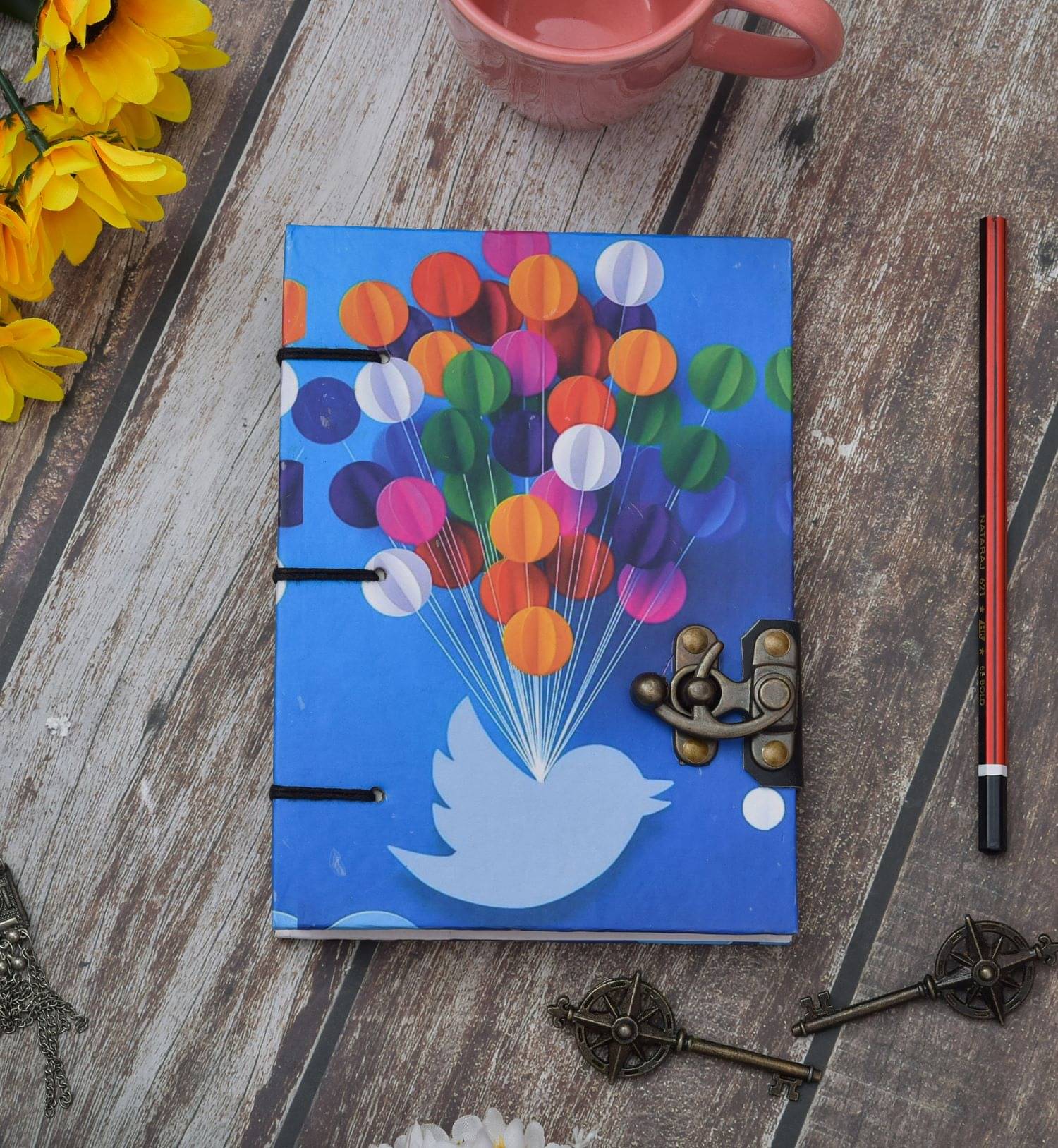 balloons print special binding A5 journal balloons print special binding A5 journal