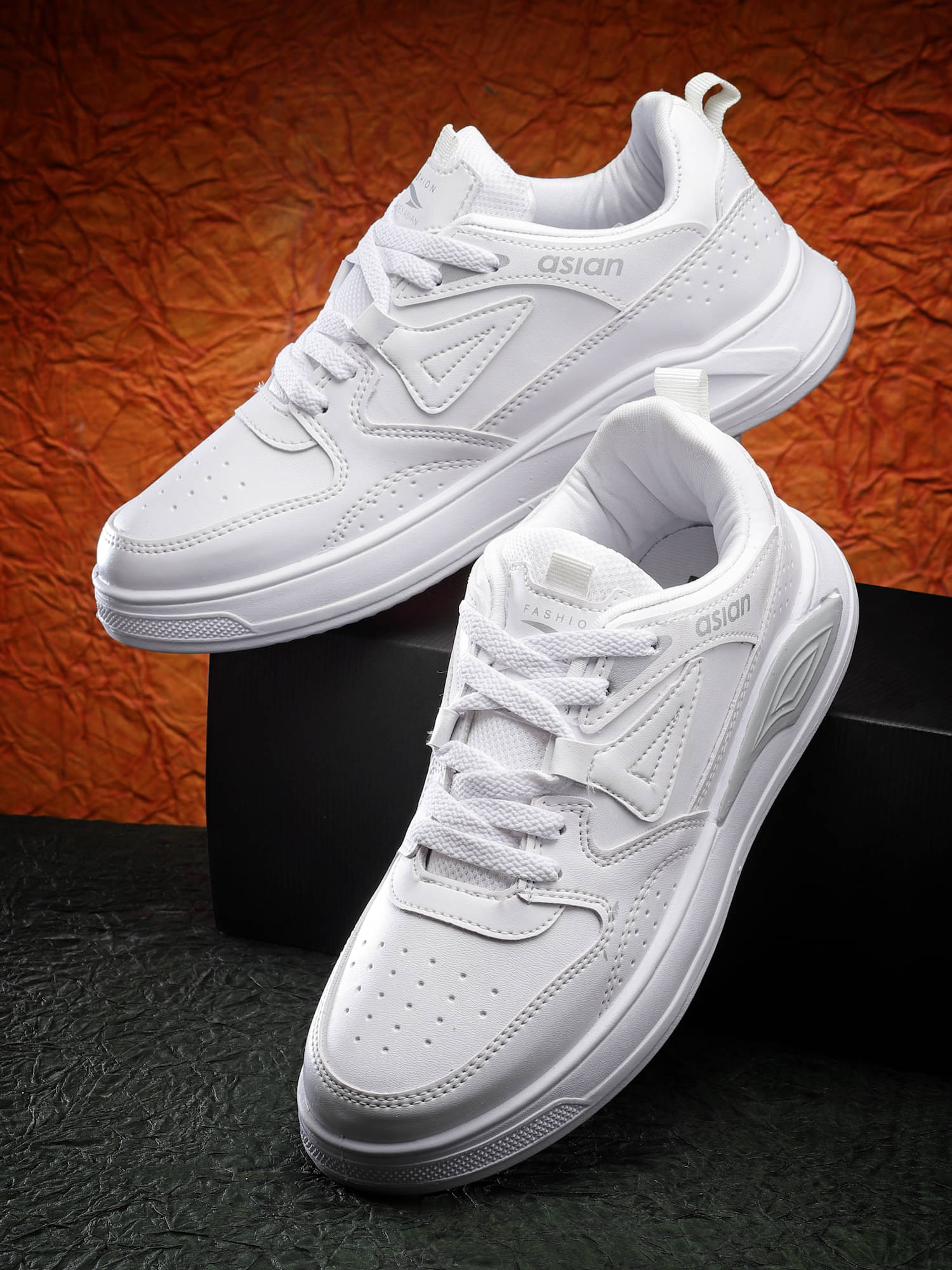     			ASIAN MOSCOW-01 White Men's Sneakers