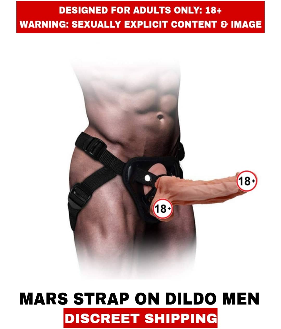 Adult Toys  Sexual Wellness Mars Strap On Hollow Soft Silicon Dildo with Adjustable Belt For Men