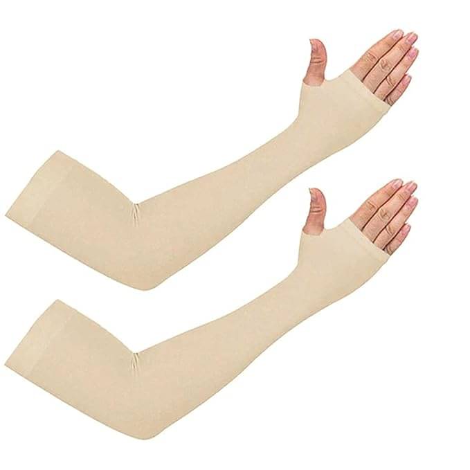     			Arm Sleeves For Men & Women UV Sun Protection, UPF 50 Cool Arm Hand Cover Unisex For Bike ride,Golf,cricket,cycling,yoga,gym Sports, 1 Pair