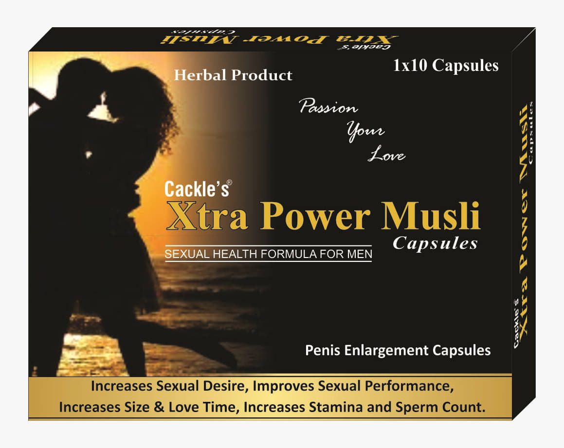 Cackle's Xtra Power Musli Herbal Capsule for Men Pack of (10 x 3 = 30)     			Cackle's Xtra Power Musli Herbal Capsule for Men Pack of (10 x 3 = 30)