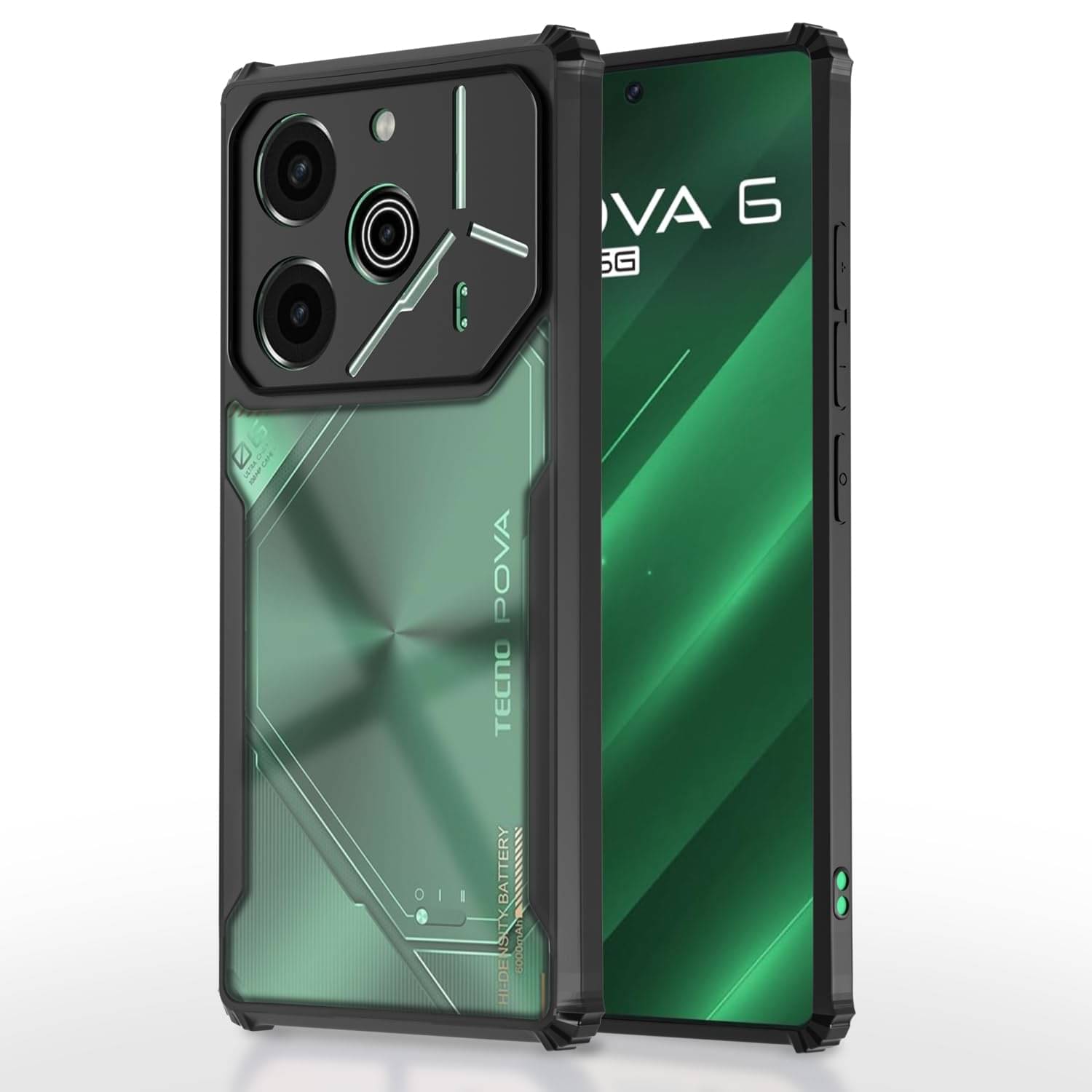 Case Vault Covers Shock Proof Case Compatible For Polycarbonate Tecno Pova 6 Pro 5G ( Pack of 1 ) Case Vault Covers Shock Proof Case Compatible For Polycarbonate Tecno Pova 6 Pro 5G ( Pack of 1 )