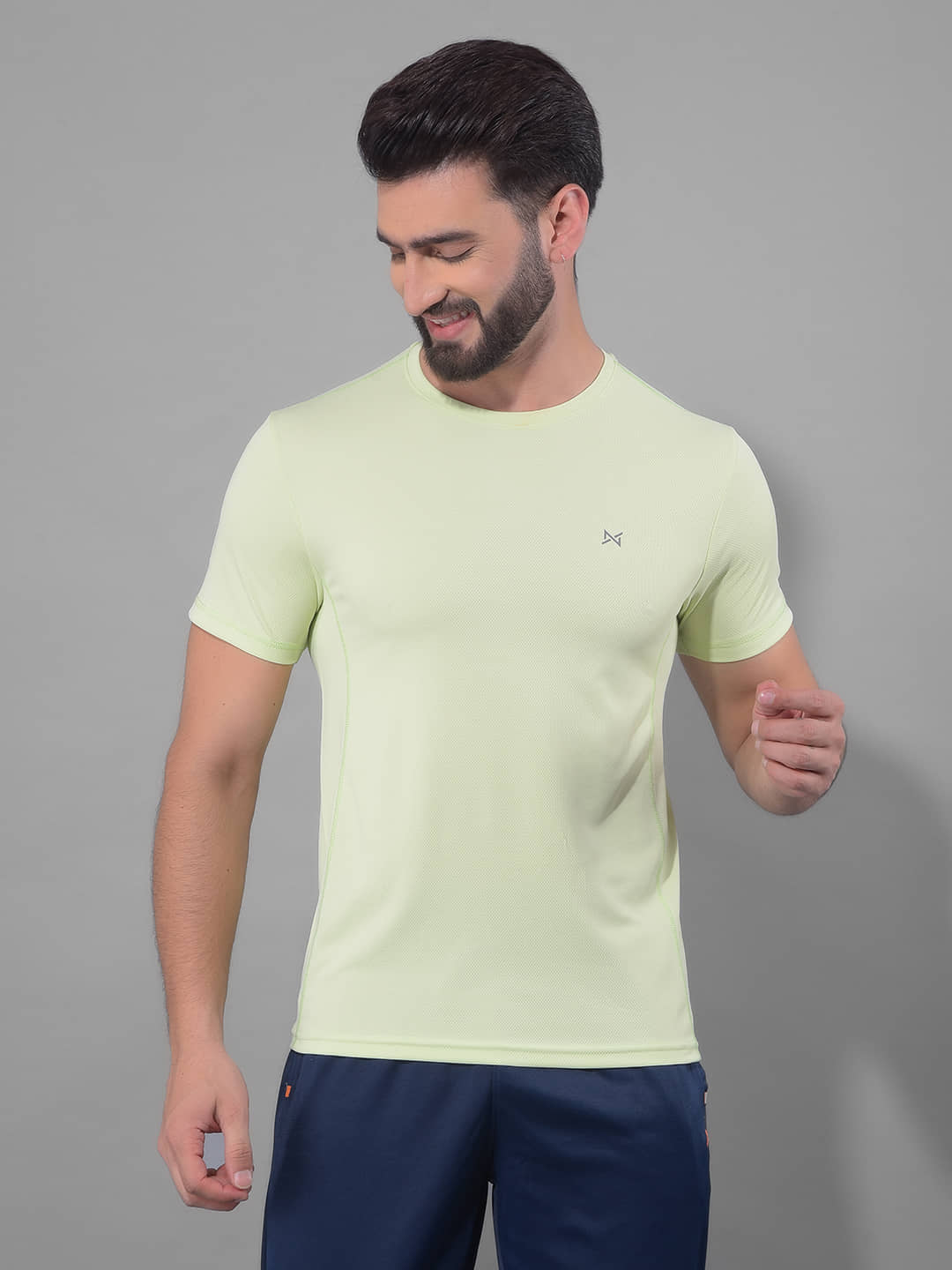 Force NXT Green Polyester Regular Fit Men's Sports T-Shirt ( Pack of 1 )