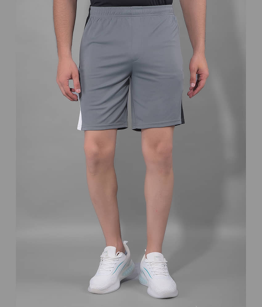 Force NXT Grey Polyester Men's Gym Shorts ( Pack of 1 ) - Shorts | Buy online on ZillyBuy