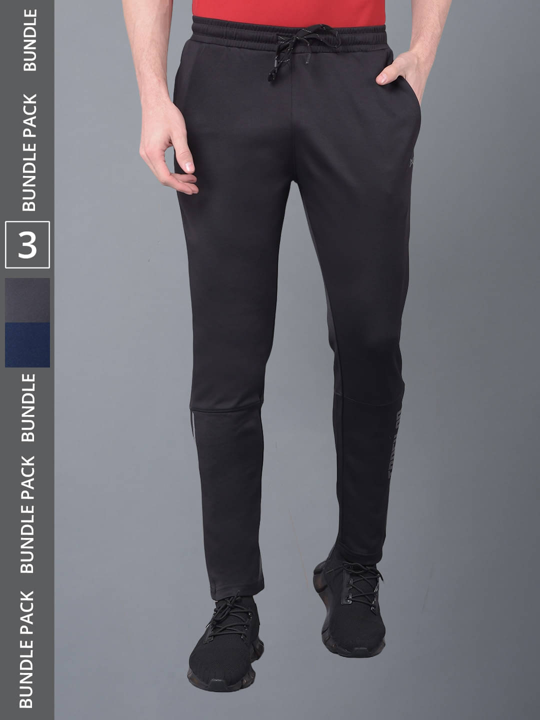 Force NXT Multicolor Polyester Men's Sports Trackpants ( Pack of 3 ) Force NXT Multicolor Polyester Men's Sports Trackpants ( Pack of 3 )