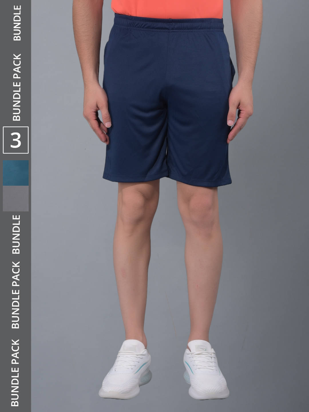 Force NXT Multicolor Polyester Men's Gym Shorts ( Pack of 3 ) Force NXT Multicolor Polyester Men's Gym Shorts ( Pack of 3 )