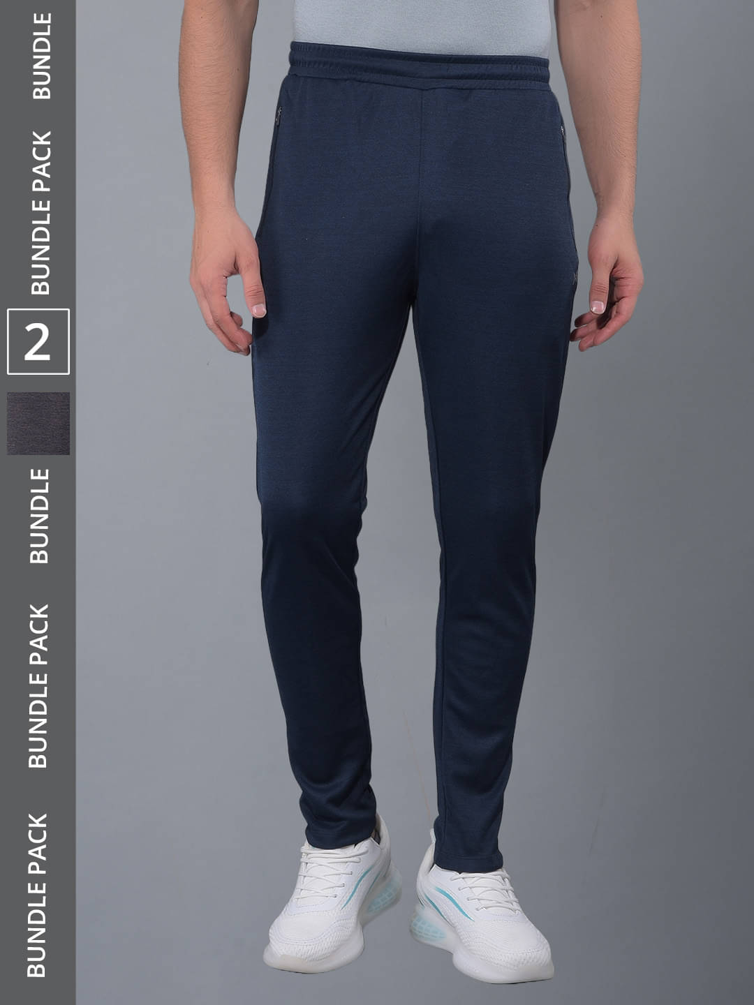 Force NXT Multicolor Polyester Men's Sports Trackpants ( Pack of 2 ) Force NXT Multicolor Polyester Men's Sports Trackpants ( Pack of 2 )