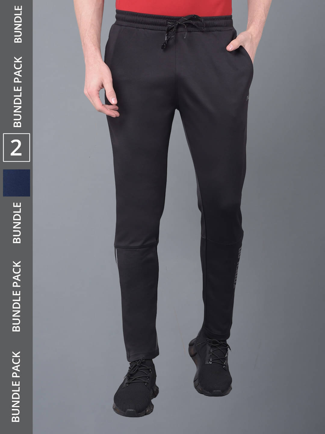 Force NXT Multicolor Polyester Men's Sports Trackpants ( Pack of 2 ) Force NXT Multicolor Polyester Men's Sports Trackpants ( Pack of 2 )