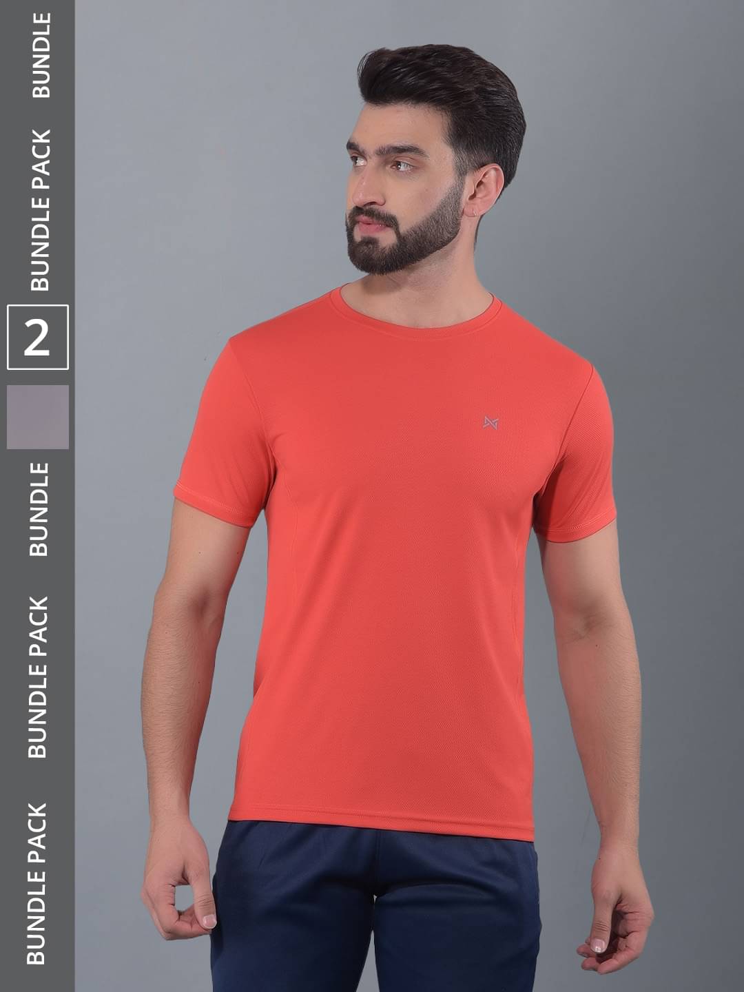 Force NXT Multicolor Polyester Regular Fit Men's Sports T-Shirt ( Pack of 2 ) Force NXT Multicolor Polyester Regular Fit Men's Sports T-Shirt ( Pack of 2 )