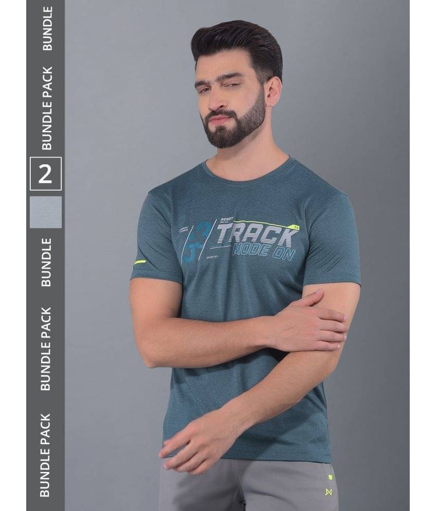 Force NXT Multicolor Polyester Regular Fit Men's Sports T-Shirt ( Pack of 2 ) Force NXT Multicolor Polyester Regular Fit Men's Sports T-Shirt ( Pack of 2 )