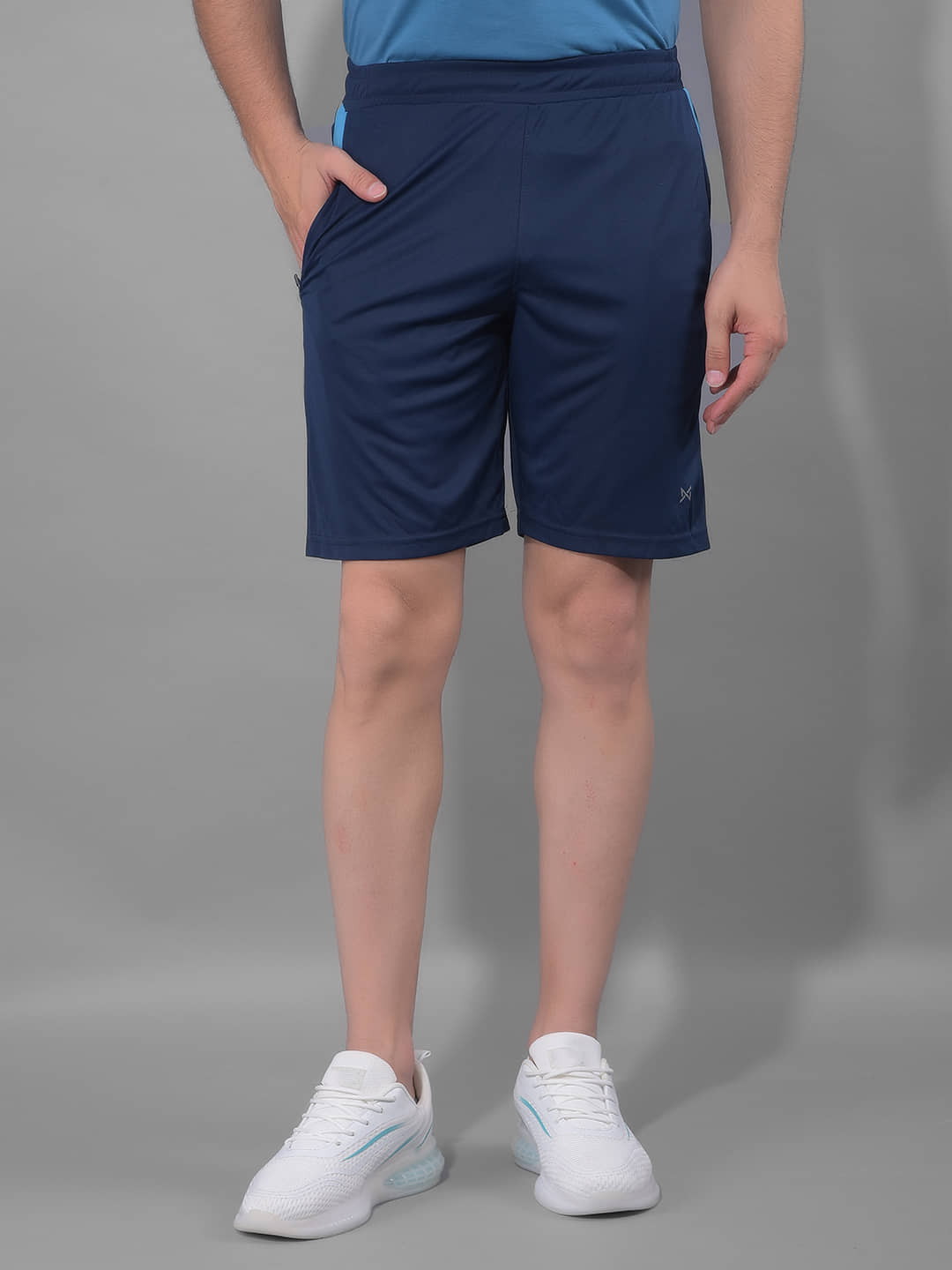 Force NXT Navy Blue Polyester Men's Gym Shorts ( Pack of 1 ) - Shorts | Buy online on ZillyBuy