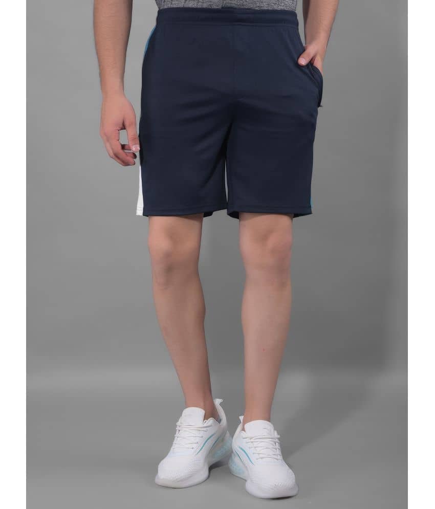 Force NXT Navy Blue Polyester Men's Gym Shorts ( Pack of 1 ) - Shorts | Buy online on ZillyBuy