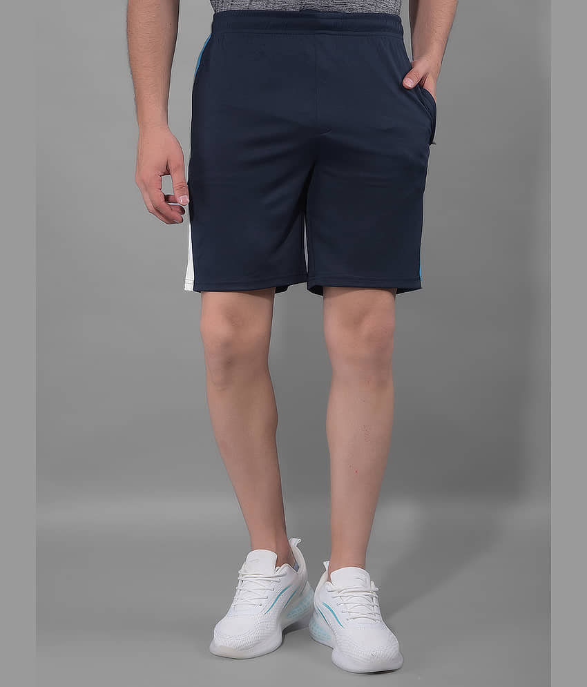 Force NXT Navy Blue Polyester Men's Gym Shorts ( Pack of 1 ) - Shorts | Buy online on ZillyBuy