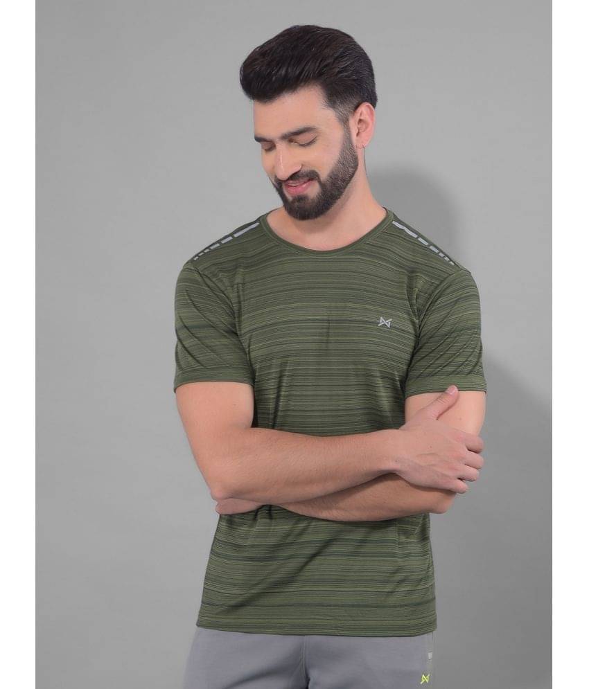 Force NXT Olive Polyester Regular Fit Men's Sports T-Shirt ( Pack of 1 ) Force NXT Olive Polyester Regular Fit Men's Sports T-Shirt ( Pack of 1 )