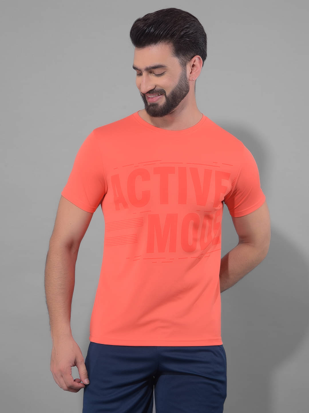 Force NXT Orange Polyester Regular Fit Men's Sports T-Shirt ( Pack of 1 ) Force NXT Orange Polyester Regular Fit Men's Sports T-Shirt ( Pack of 1 )