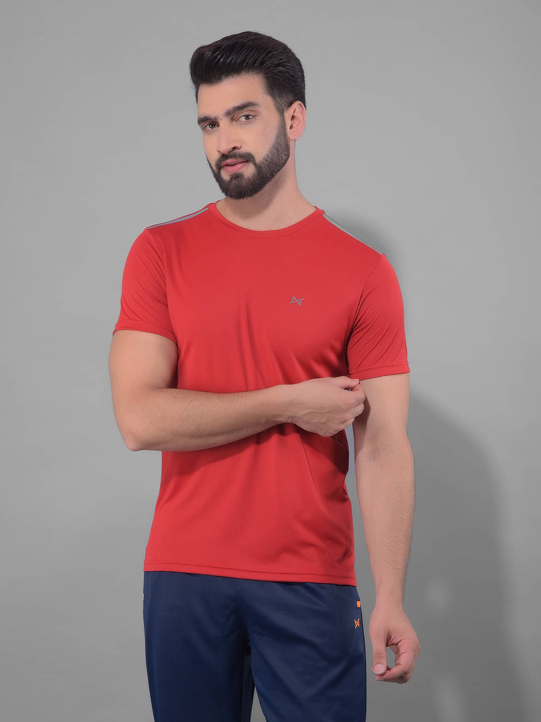 Force NXT Red Polyester Regular Fit Men's Sports T-Shirt ( Pack of 1 ) Force NXT Red Polyester Regular Fit Men's Sports T-Shirt ( Pack of 1 )