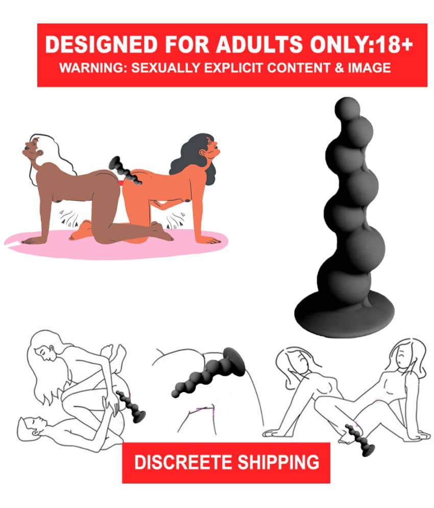 HC Silicone Enema Play Anal Beads & Butt Plug - Rose sexy products anal vibrators anal sex toys sex toy for women