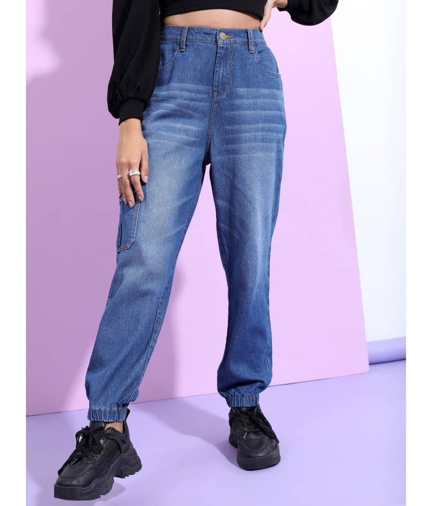 Ketch - Blue Cotton Jogger Women's Jeans ( Pack of 1 ) - Jeans | Buy online on ZillyBuy